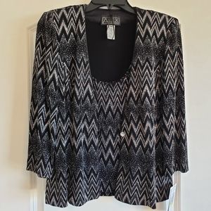 Alex Evenings 2 piece top